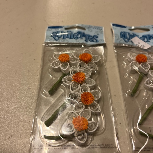 Vintage 3d quillettes flowers - Picture 4 of 7